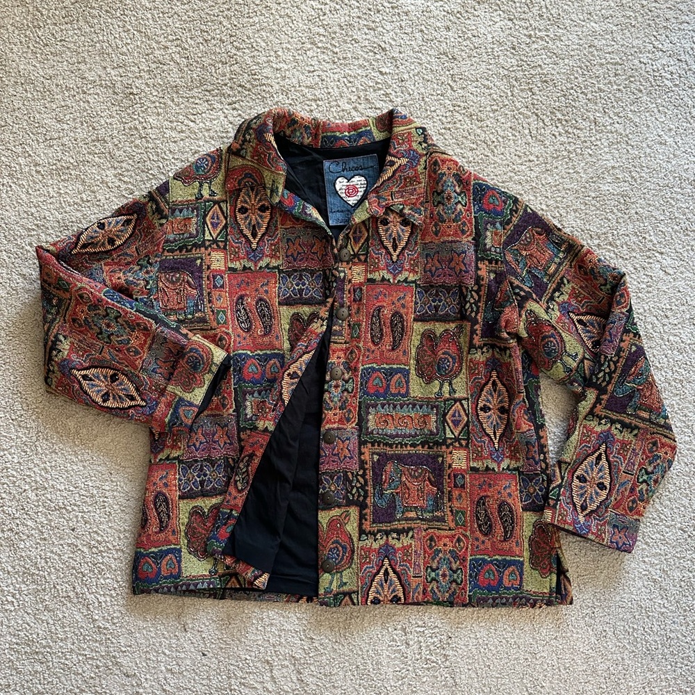 Chicos Embroidered jacket